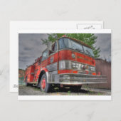 Fire Truck Briefkaart (Voorkant / Achterkant)