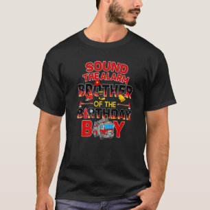 Fire Truck Brother Verjaardag Brandweerman Papa Pa T-shirt