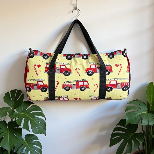 Fire Truck Candy Cane Personalized Plunjezak