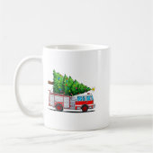 Fire Truck Christmas Tree Xmas Lights Firefighter  Koffiemok (Links)