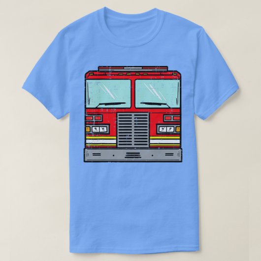 Fire Truck Costume Halloween brandweerman T-shirt (Design voorkant)