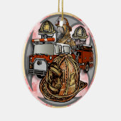 Fire Truck Cross brandweerman ornament (Rechts)