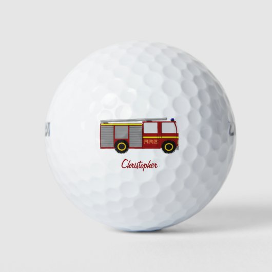 Fire Truck Design Golfballen (Voorkant)