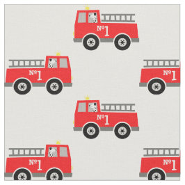 Fire Truck en Dalmatian Fabric Stof