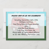 Fire Truck Foto Verjaardagsfeestuitnodigingen Kaart (Achterkant)