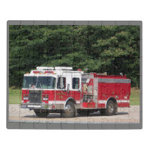 Fire Truck Jigzaag Puzzle