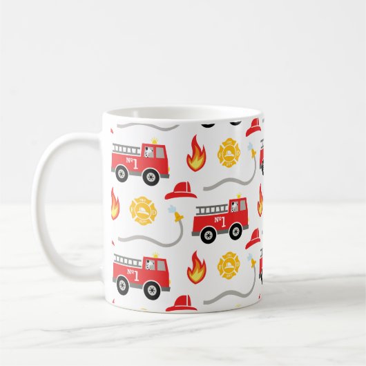 Fire Truck Koffiemok (Links)