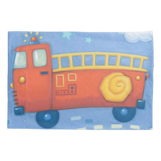 Fire Truck Kussensloop (Achterkant-Links)