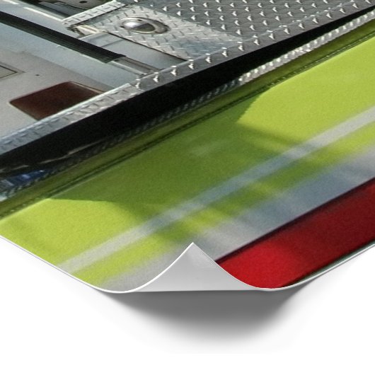Fire Truck Ladder Poster (Hoek)