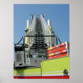 Fire Truck Ladder Poster (Voorkant)