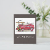 Fire Truck Pedal Car Kaart (Staand voorkant)