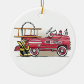 Fire Truck Pedal Car Ornament (Voorkant)