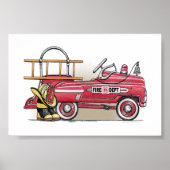 Fire Truck Pedal Car Poster (Voorkant)