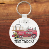 Fire Truck Pedal Car Sleutelhanger ILFT (Voorkant)