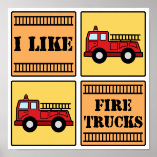 Fire Truck Poster