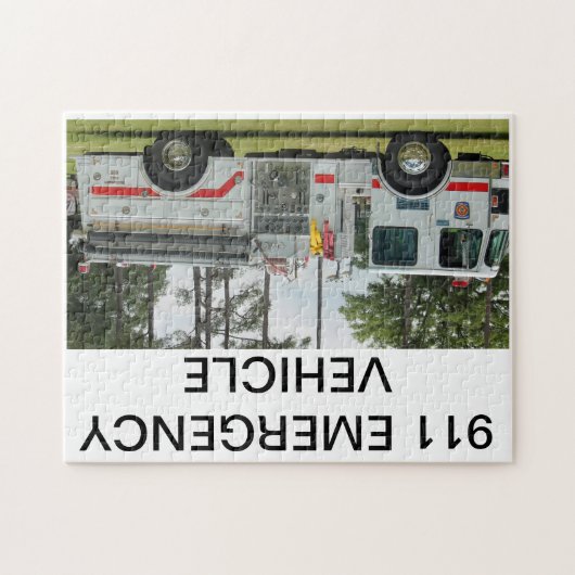 Fire Truck Puzzle Legpuzzel (Horizontaal)