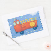 Fire Truck Rechthoekige Sticker (Envelop)