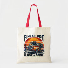 Fire Truck Sunset Graphic