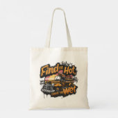  Fire Truck Sunset Graphic Tote Bag (Achterkant)