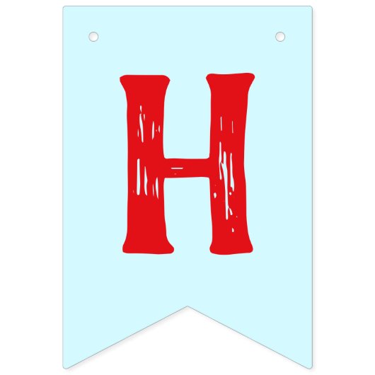 Fire Truck Theme Verjaardagsfeest Pennant Banner (Tweede vlag)