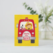 Fire Truck Verjaardag Jongen Briefkaart (Staand voorkant)