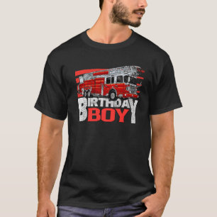 Fire Truck Verjaardag Jongen Matching Fire Truck T-shirt