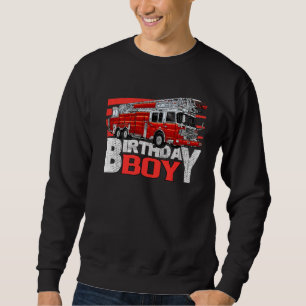 Fire Truck Verjaardag Jongen Matching Fire Truck Trui