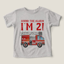 Fire Truck Verjaardagsfeest T-shirt