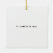 Fire Truck vliegt Kinder kleine kerstman Keramisch Ornament (Achterkant)