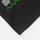 Fire Truck Xmas Tree Lighting Ugly Christmas Sweat Fleece Deken (Hoek)