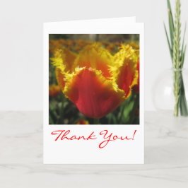 Fire Tulip Thank You Card Bedankkaart