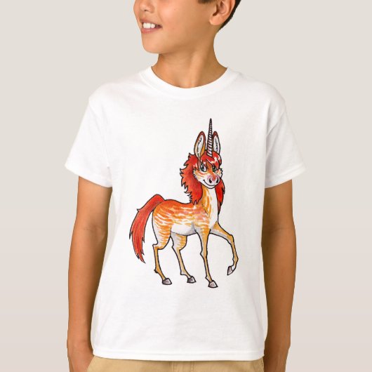 Fire Unicorn T-shirt (Voorkant)