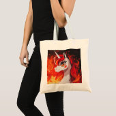 Fire Unicorn Tote Bag (Voorkant (product))