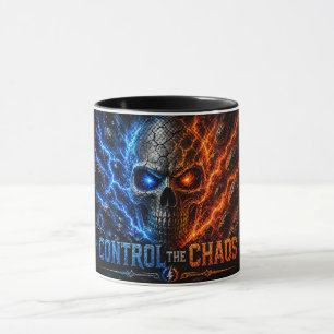 Fire vs Ice Skull 3D T-shirt – Mok