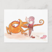 Fire vs. ijskap briefkaart (Voorkant)