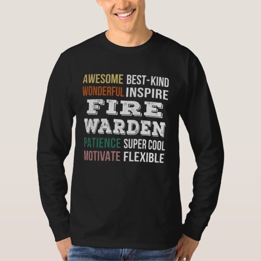 Fire Warden Appreciation T-shirt (Voorkant)