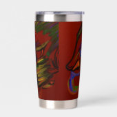 Fire Warrior Geïsoleerde Drinkbeker (Links)