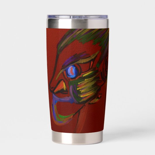 Fire Warrior Geïsoleerde Drinkbeker (Achterkant)