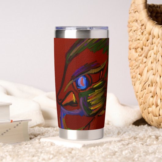 Fire Warrior Geïsoleerde Drinkbeker (Woonkamer (Gedraaid) )