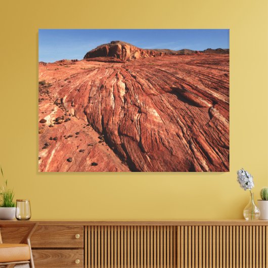 Fire Wave 8 Valley of Fire Overton NV Landscape Canvas Afdruk (Insitu (Woonkamer))