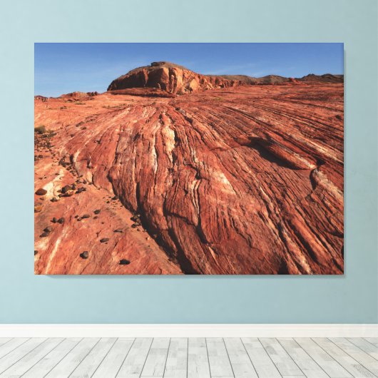 Fire Wave 8 Valley of Fire Overton NV Landscape Canvas Afdruk (Insitu (Houten vloer))