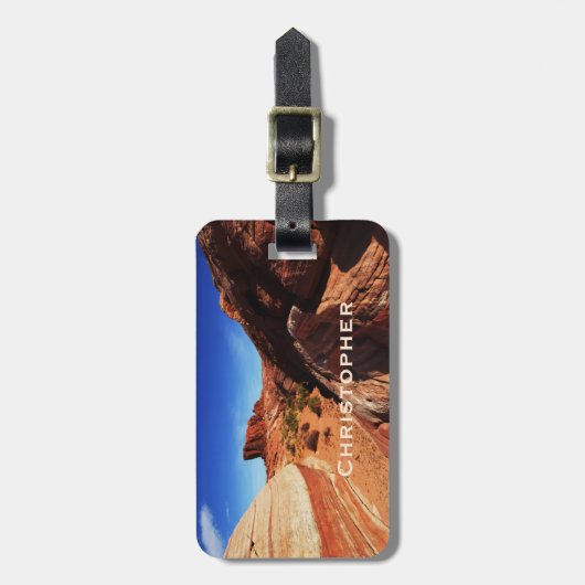 Fire Wave Valley, Southwest Travel Bag Bagagelabel (Voorkant verticaal)