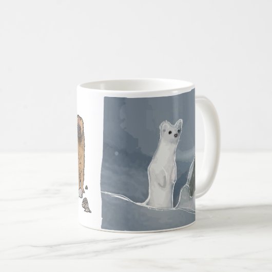 Fire Weasel Snow Weasel Koffiemok (Voorkant rechts)