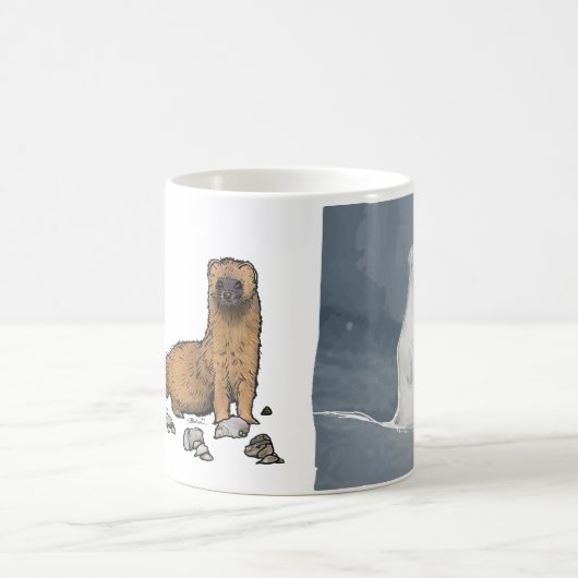 Fire Weasel Snow Weasel Koffiemok (Center)