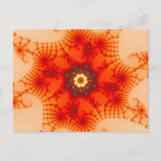 Fire Web - Fractal Art Briefkaart (Voorkant)