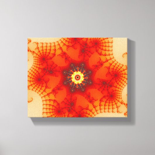 Fire Web - Fractal Art Canvas Afdruk (Voorkant)