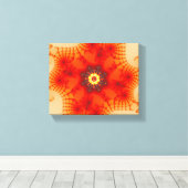 Fire Web - Fractal Art Canvas Afdruk (Insitu (Houten vloer))
