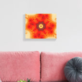 Fire Web - Fractal Art Canvas Afdruk (Insitu (Woonkamer))