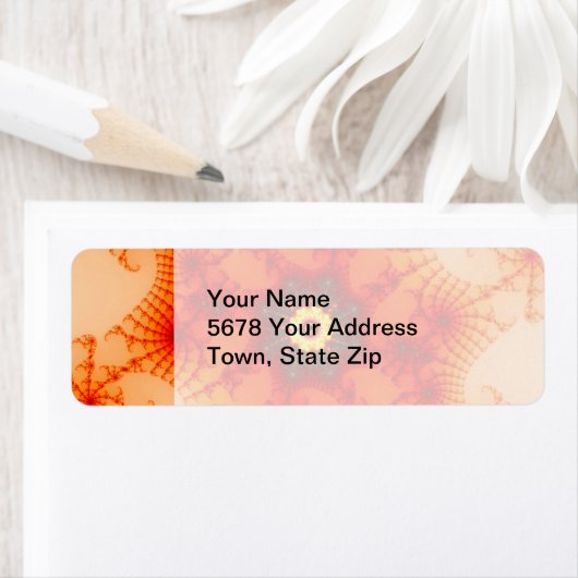 Fire Web - Fractal Art Etiket (Insitu)