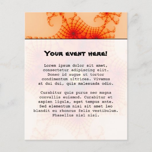 Fire Web - Fractal Art Flyer (Voorkant)